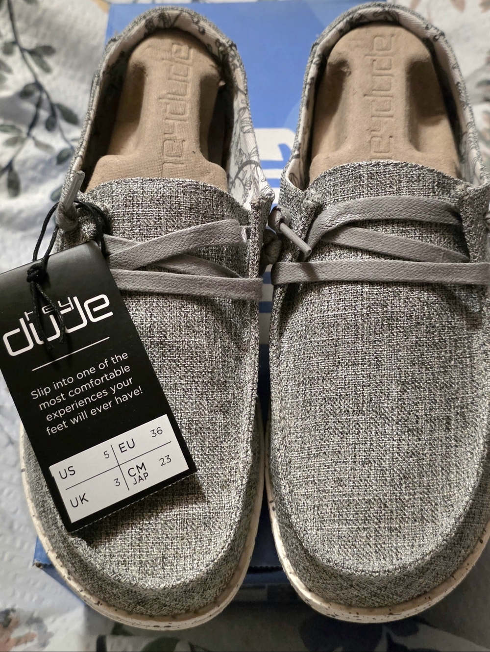 Hey DUDE Gray Slip-On Casual Sneakers